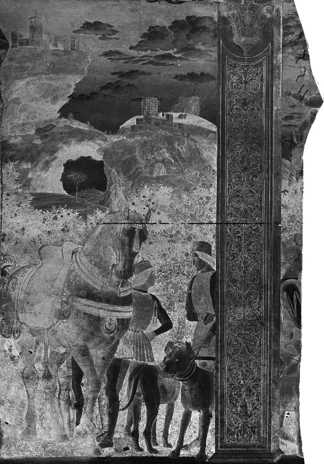Mantova - Dipinti murali - Restauri (negativo) di Mantegna, Andrea, Anonimo (XX)