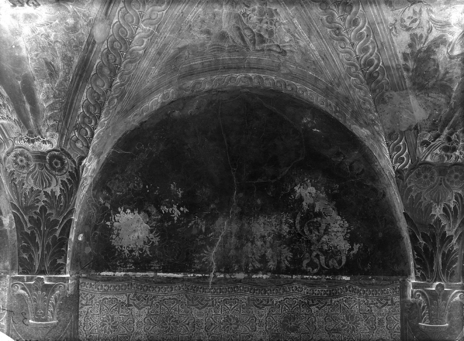 Mantova - Dipinti murali - Restauri (negativo) di Mantegna, Andrea, Anonimo (XX)