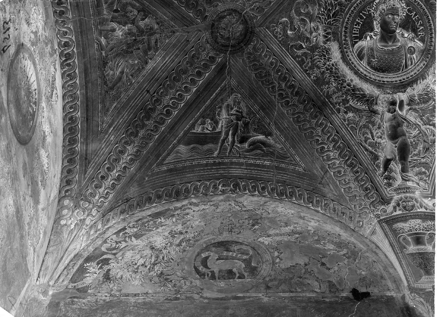 Mantova - Dipinti murali - Restauri (negativo) di Mantegna, Andrea, Anonimo (XX)