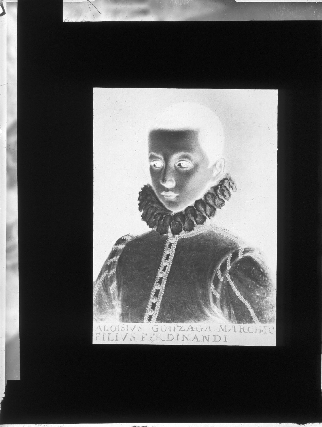 Mantova - Dipinti - Ritratti - Ritratto di San Luigi Gonzaga - Esposizioni (negativo) di Anonimo (XX)