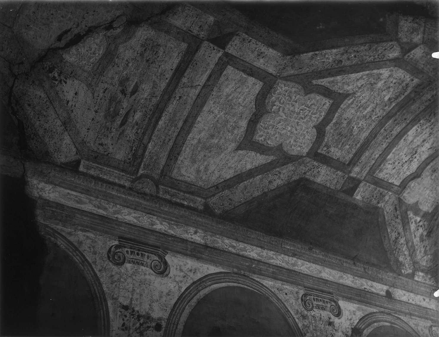 Mantova - Architetture - Dipinti murali (negativo) di Leonbruno, Lorenzo (attr), Anonimo (XX)
