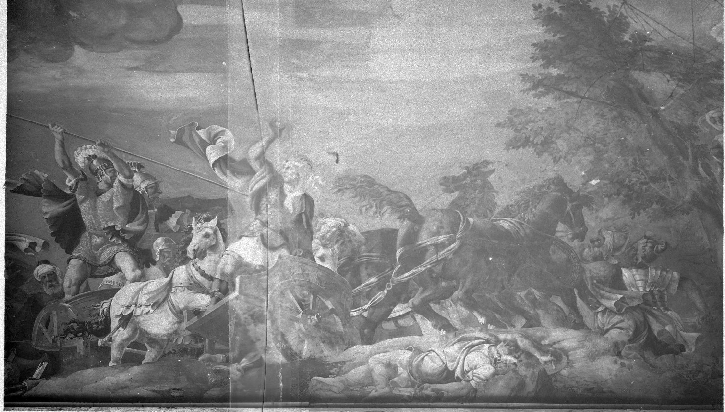 Mantova - Pitture murali (negativo) di Giulio Romano (scuola), Anonimo (XX)