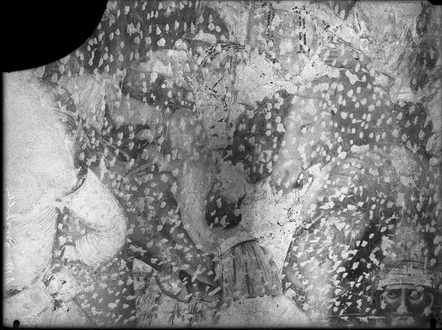 Mantova - Pitture murali - Restauri (negativo) di Maestro di Mombaroccio o dell'Incoronazione Bellpuig (attr), Anonimo (XX)