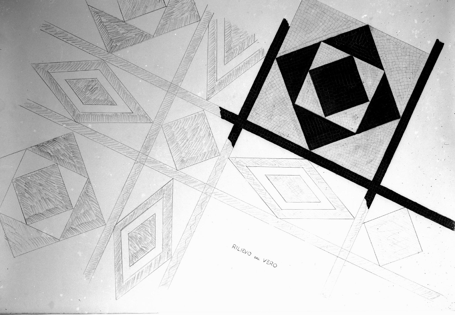 Disegni - Mosaici (negativo) di Anonimo (XX)