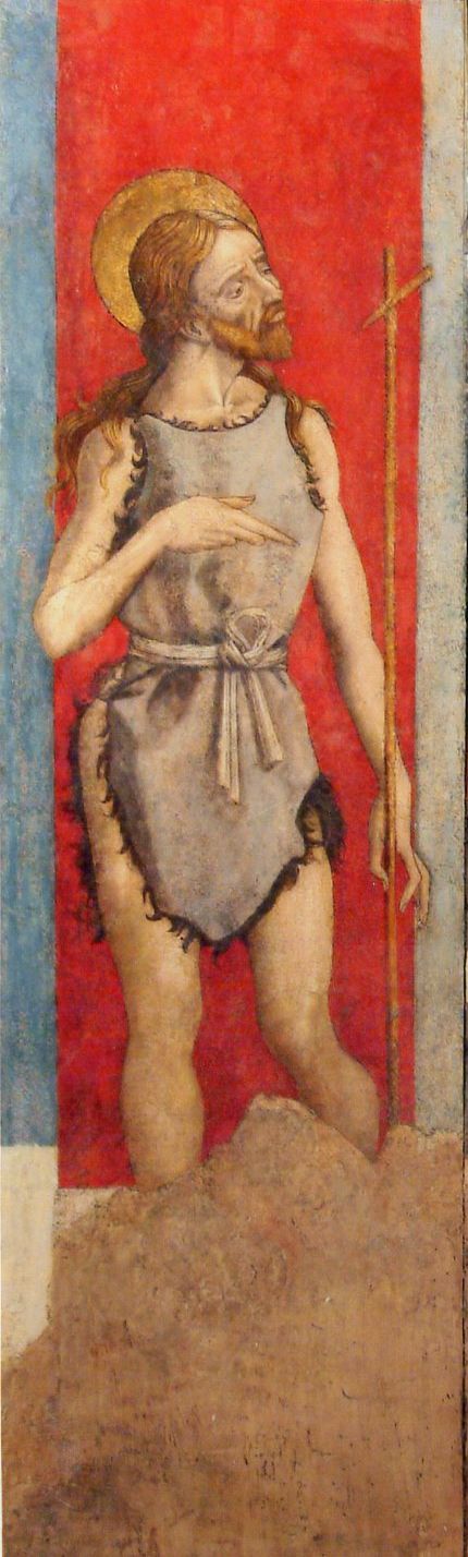San Giovanni Battista (scomparto di trittico) di Alemanno Pietro (attribuito) (ultimo quarto XV)