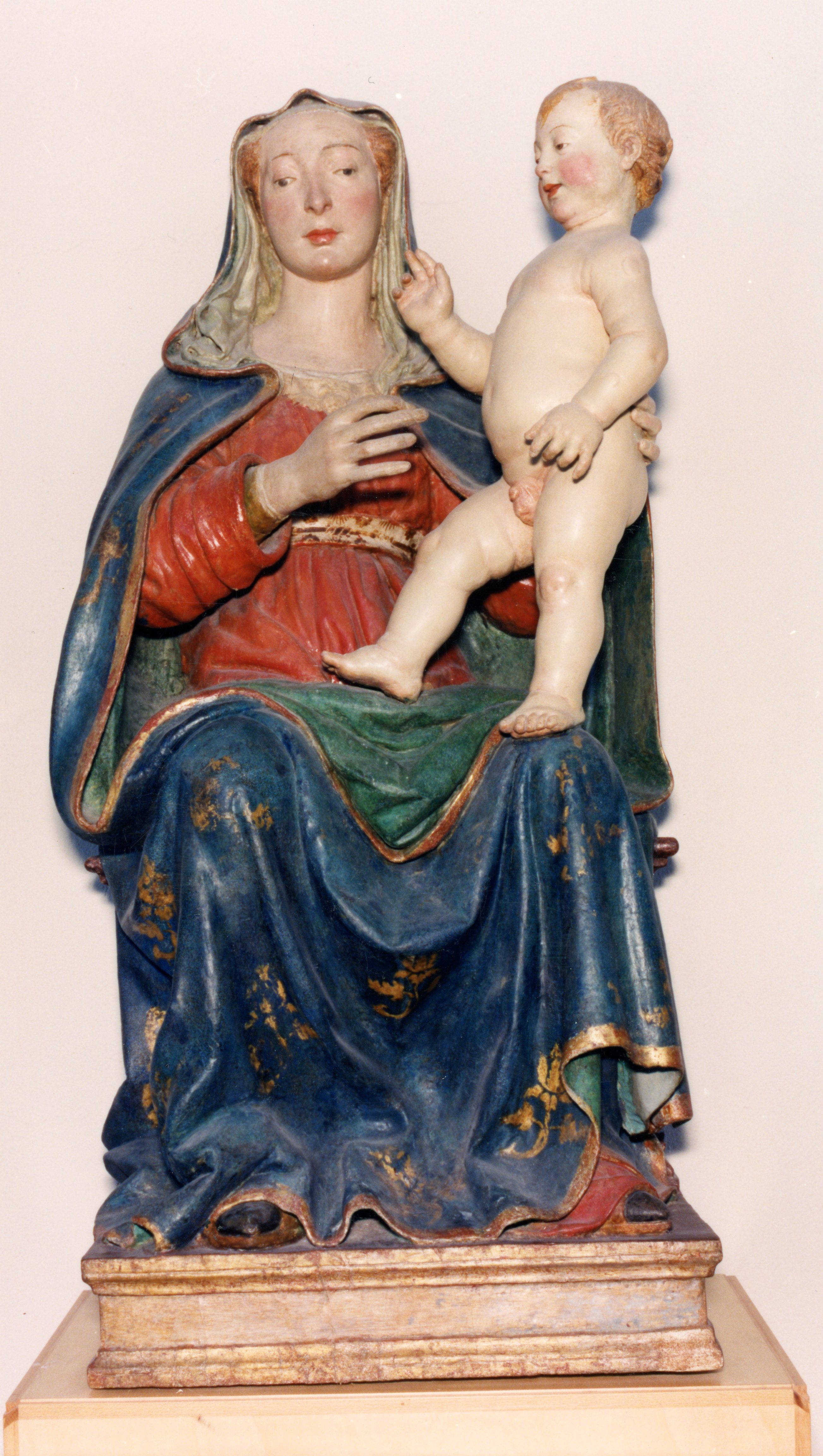Madonna di San Colombo, Madonna con Bambino (scultura) di Giovanni di Biasuccio (attribuito) (terzo quarto XV)