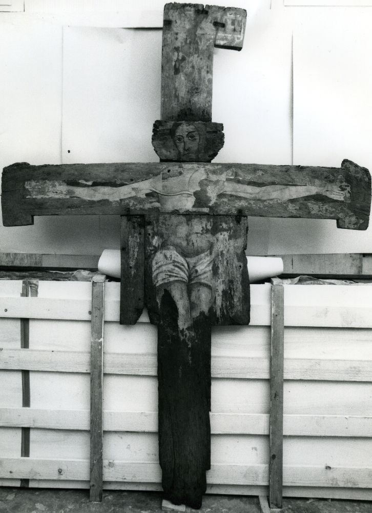 Croce da iconostasi dipinta (dipinto) - ambito Italia centrale (prima metà XIII)