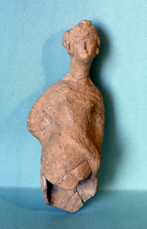 figura femminile panneggiata (statuetta/ femminile) (primo quarto II a.C)