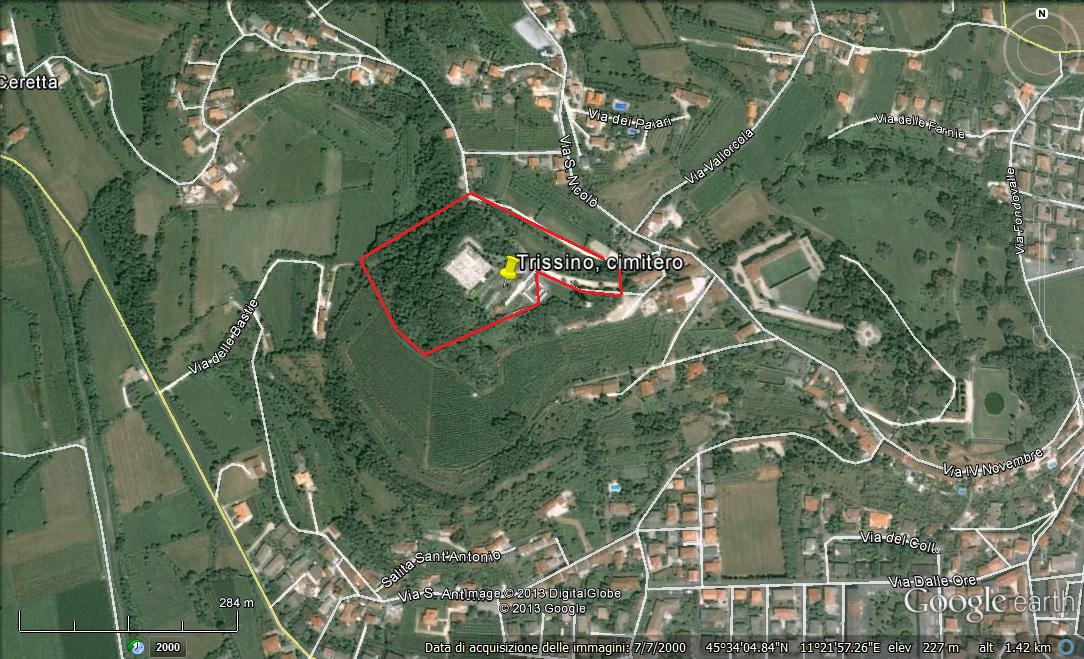 Trissino, cimitero (insediamento, villaggio) - Trissino (VI)  (IV-II sec. a.C)