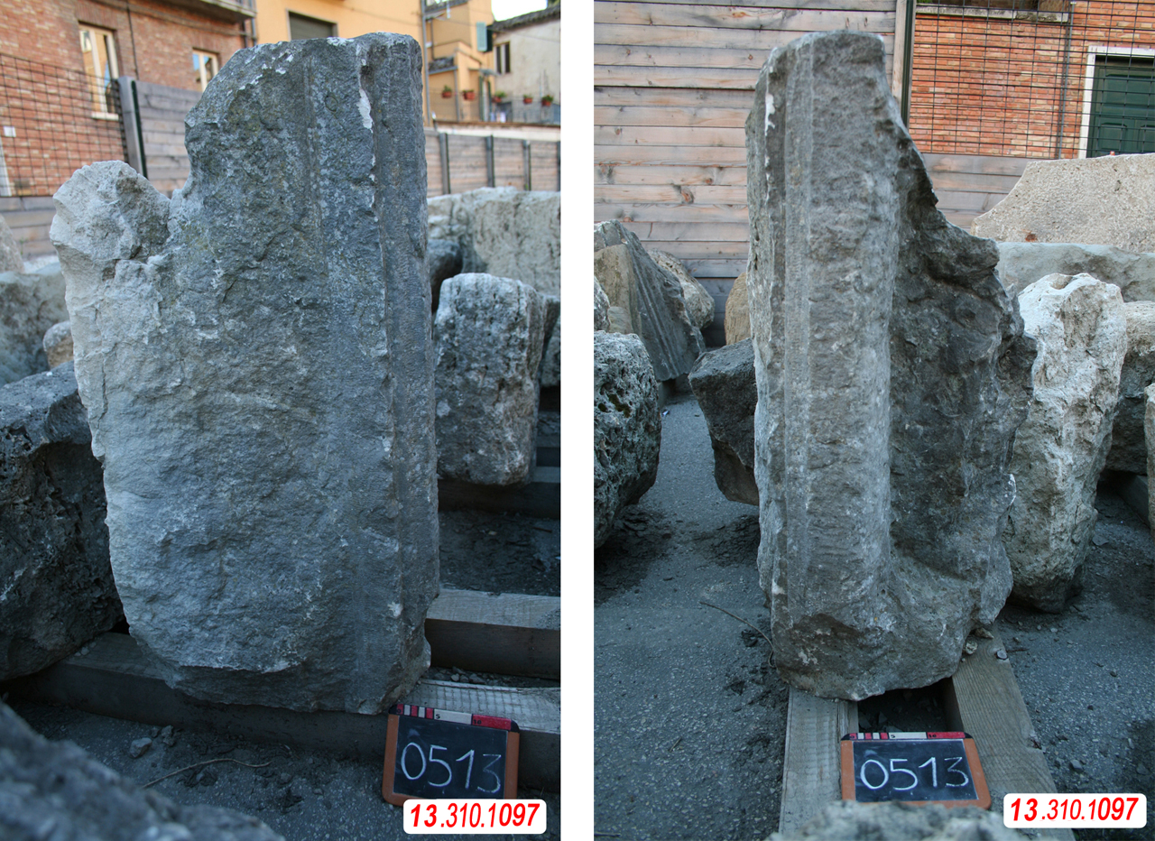 Blocco modanato, cornice? (Eta' romana imperiale)