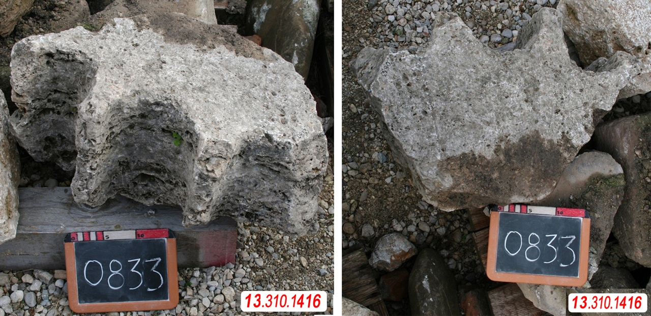 colonna, fusto dentato (Eta' romana imperiale)