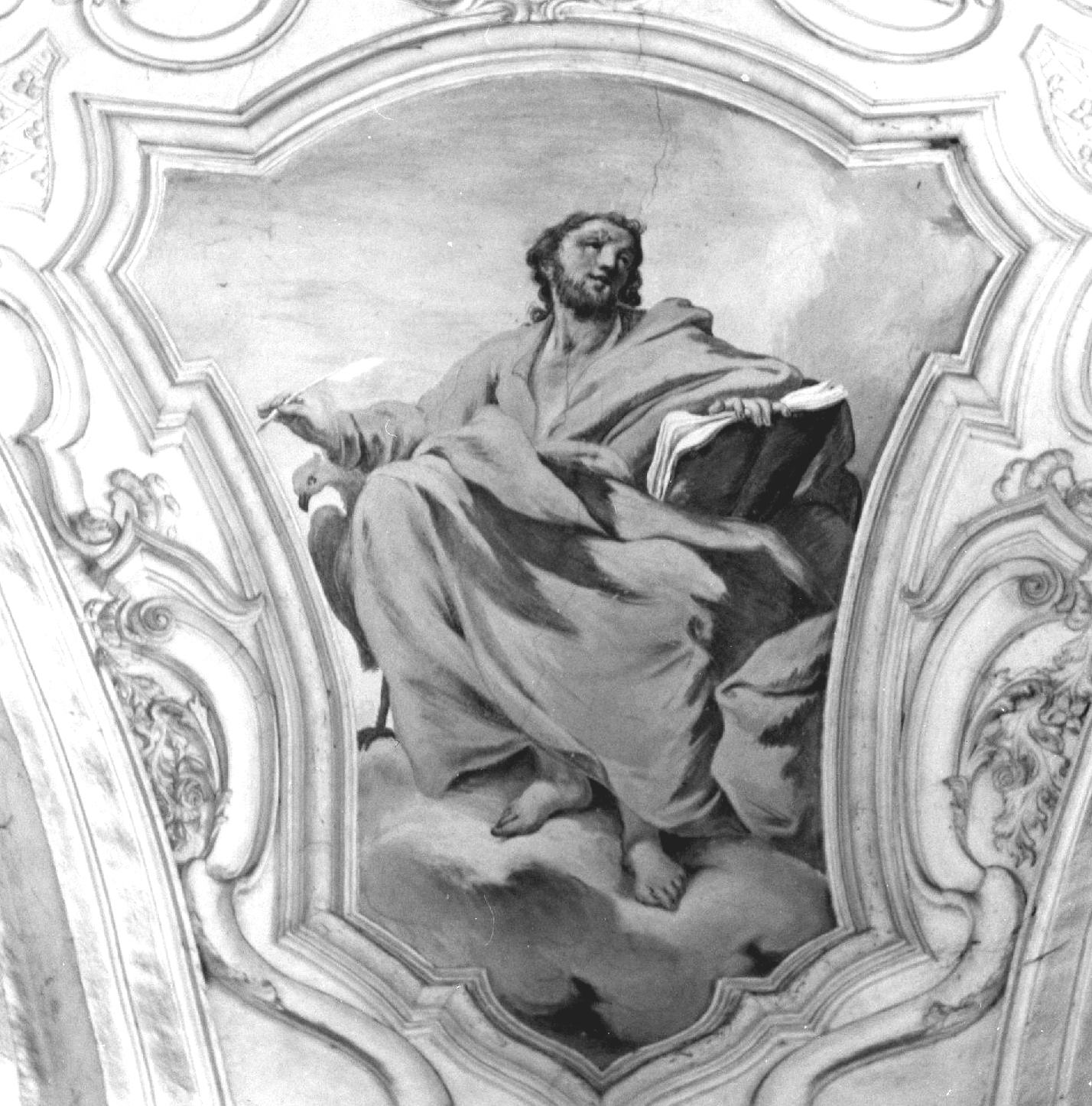 San Giovanni Evangelista (dipinto, complesso decorativo) di Perotti Pietro (sec. XVIII)