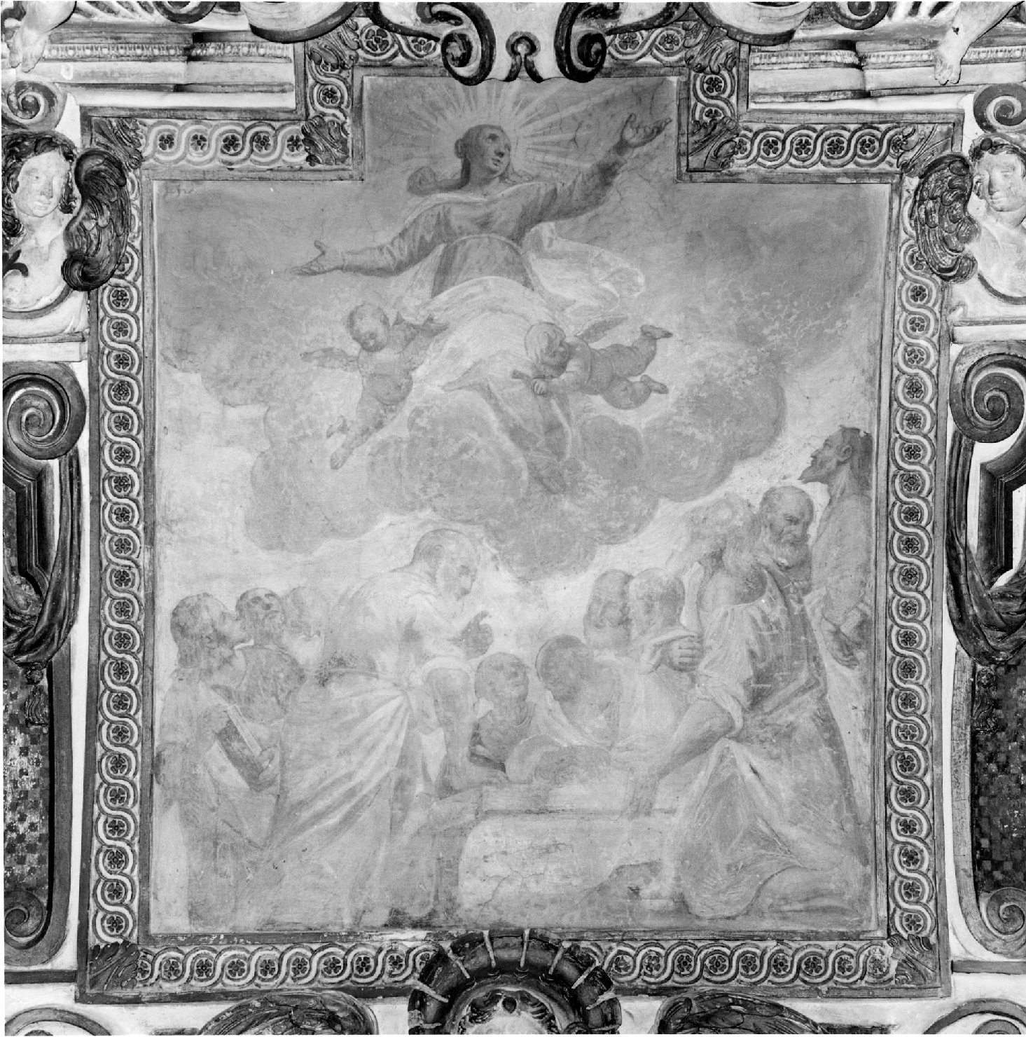 Assunzione della Madonna (dipinto, complesso decorativo) di Gandino Antonio, Gandino Bernardino (sec. XVII)