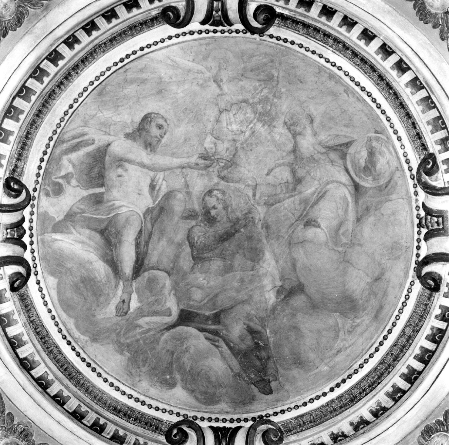 incoronazione di Maria Vergine (dipinto, complesso decorativo) di Gandino Antonio, Gandino Bernardino (sec. XVII)