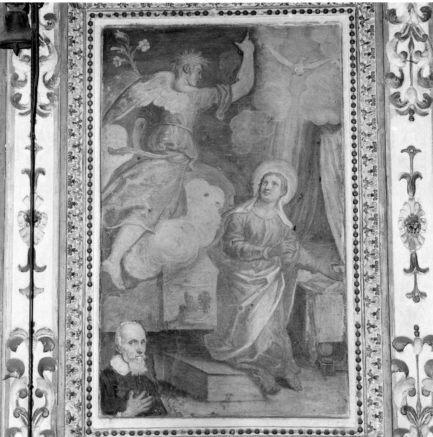 Annunciazione (dipinto, complesso decorativo) di Gandino Antonio, Gandino Bernardino (sec. XVII)