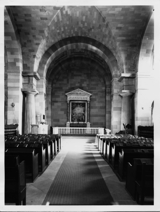 Warwickshire - Great Packington - Chiesa di St. James - veduta interna (positivo) di Bonomi, Joseph il vecchio, anonimo (seconda meta' XX)