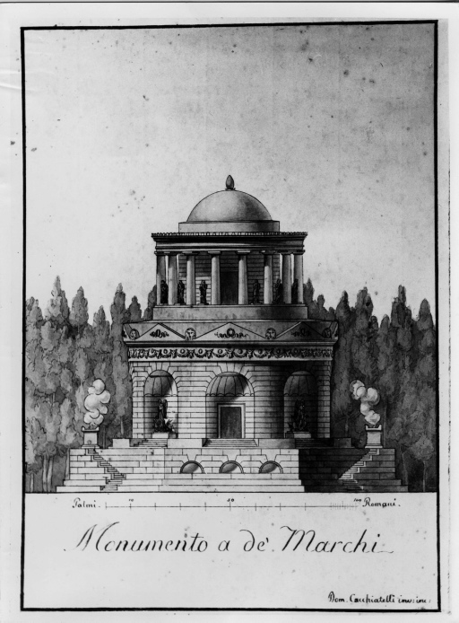 Monumento funebre (positivo) di Cacchiatelli, Domenico, Foto Giandean, Roma (seconda meta' XX)