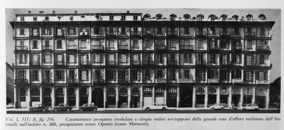 Torino - Abitazione civile - prospetto (positivo) di Antonelli, Alessandro, anonimo (seconda meta' XX)