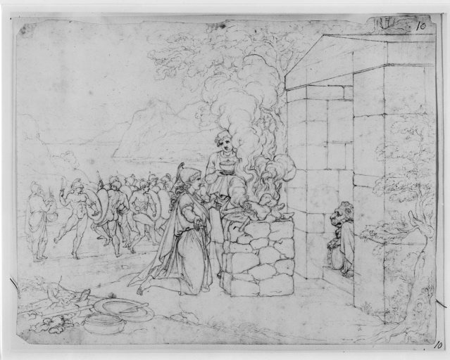 Mito degli Argonauti - Giasone (positivo) di Carstens, Jacob Asmus, anonimo (seconda meta' XX)