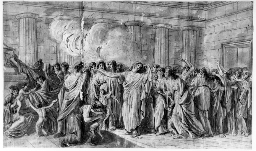 Antichità - scena (negativo) di Dell'Era, Giovan Battista, anonimo (seconda meta' XX)