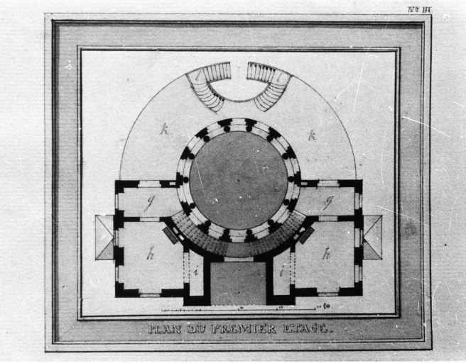 Ingresso monumentale - castello - progetto (positivo) di Hallerstein, C. H, anonimo (seconda meta' XX)