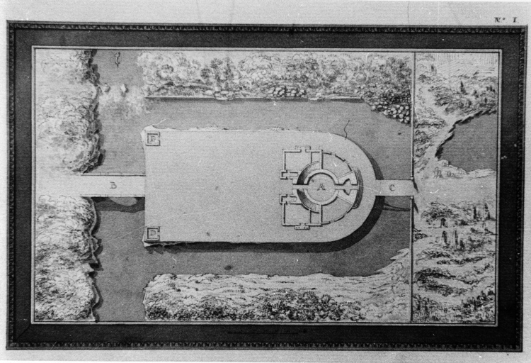 Castello - progetto (positivo) di Hallerstein, C. H, anonimo (seconda meta' XX)
