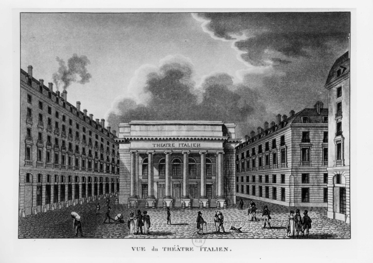 Teatro italiano - veduta (negativo) di Heurtier, J, Musy, Jean (seconda meta' XX)