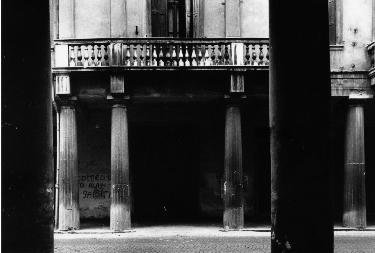 Padova - Palazzo Rusconi Sacerdoti - veduta (negativo) di Jappelli, Giuseppe, Monti, Paolo (seconda meta' XX)