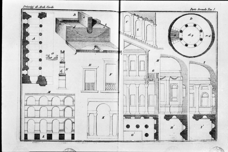 Trattato - architettura dorica (positivo) di Antolini, Giovanni Antonio, anonimo (seconda meta' XX)