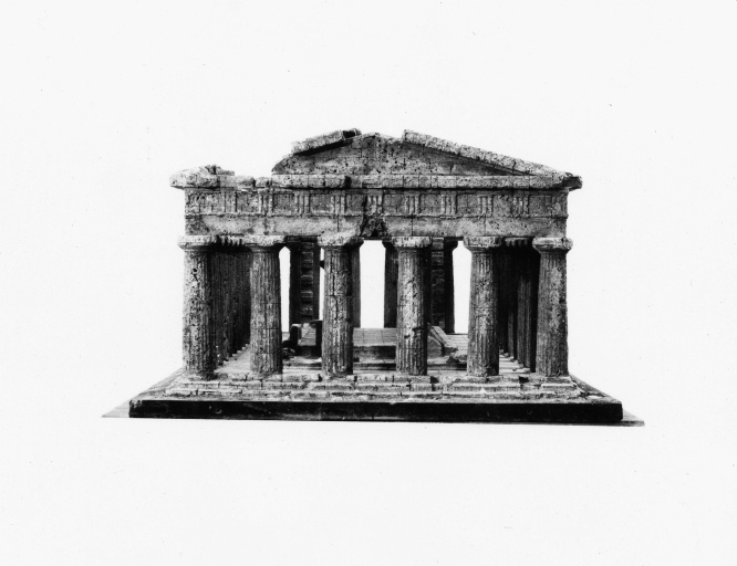 Paestum - Tempio di Nettuno - modello (positivo) di Padiglione, Domenico, Laboratorio fotografico della Soprintendenza Archeologica Prov. di Napoli e Caserta (terzo quarto XX)