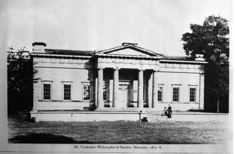 York - Yorkshire Philosophical Society - Museum - veduta (positivo) di Wilkins, William, anonimo (seconda meta' XX)