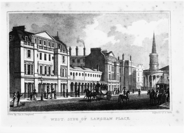 Londra - Lagham Place - veduta (negativo) di Shepherd, Thomas Hosmer, Owen, S, anonimo (seconda meta' XX)