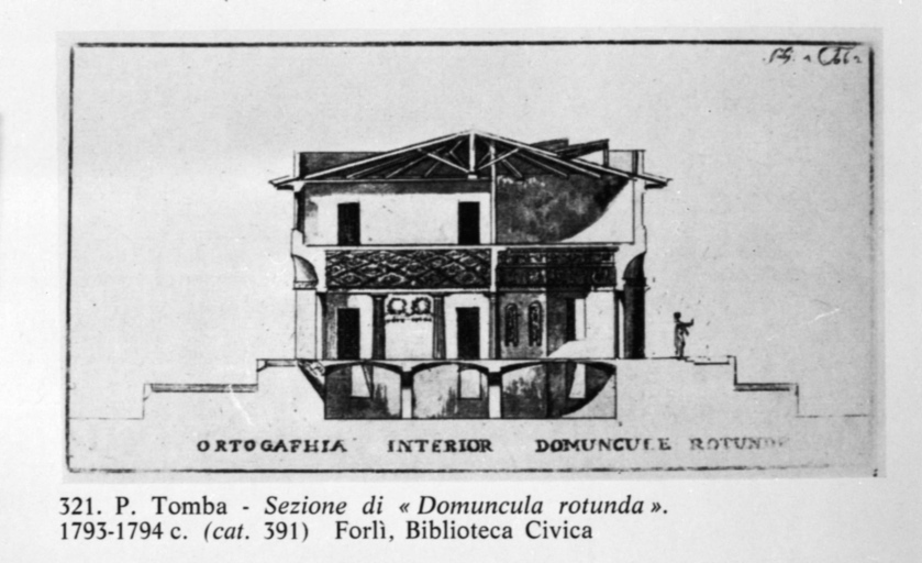 Palazzo - progetto - sezione (positivo) di Tomba, P, Liverani, Giorgio (seconda meta' XX)