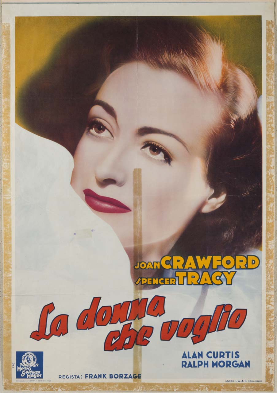 ritratto a mezzo busto di Joan Crawford (manifesto) - ambito americano (sec. XX)
