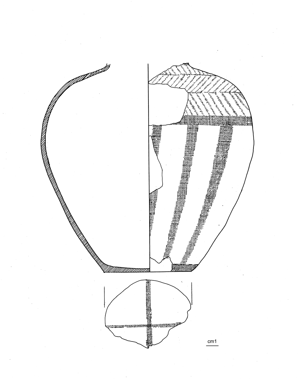 olla ovoide - cultura di Golasecca (seconda metà VI a.C)