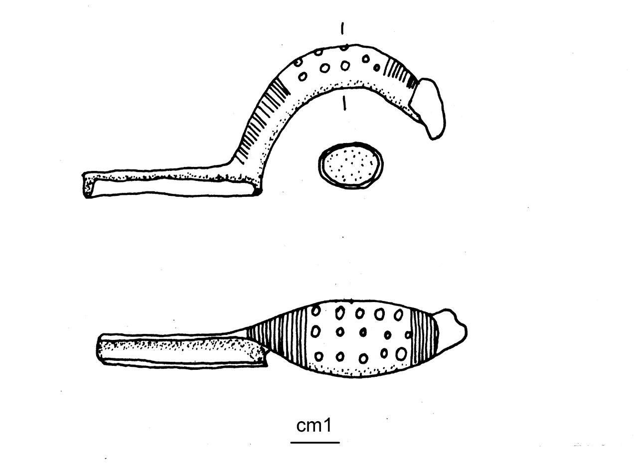 fibula a sanguisuga, Peroni 54,7 - cultura di Golasecca (seconda metà VI a.C)
