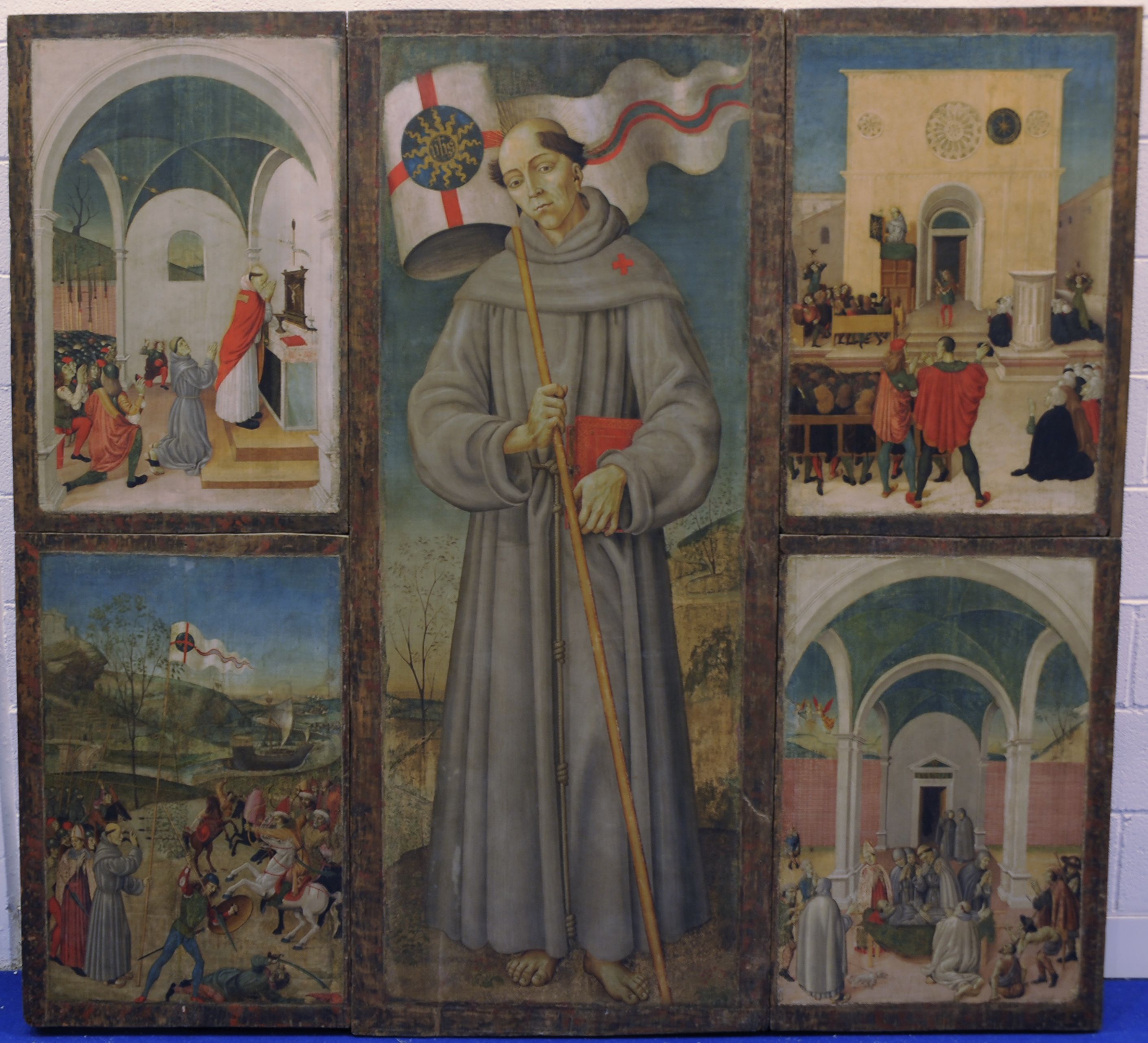 Episodi della vita di S. Giovanni da Capestrano (polittico) di Maestro di San Giovanni da Capestrano (attribuito) (fine sec. XV)