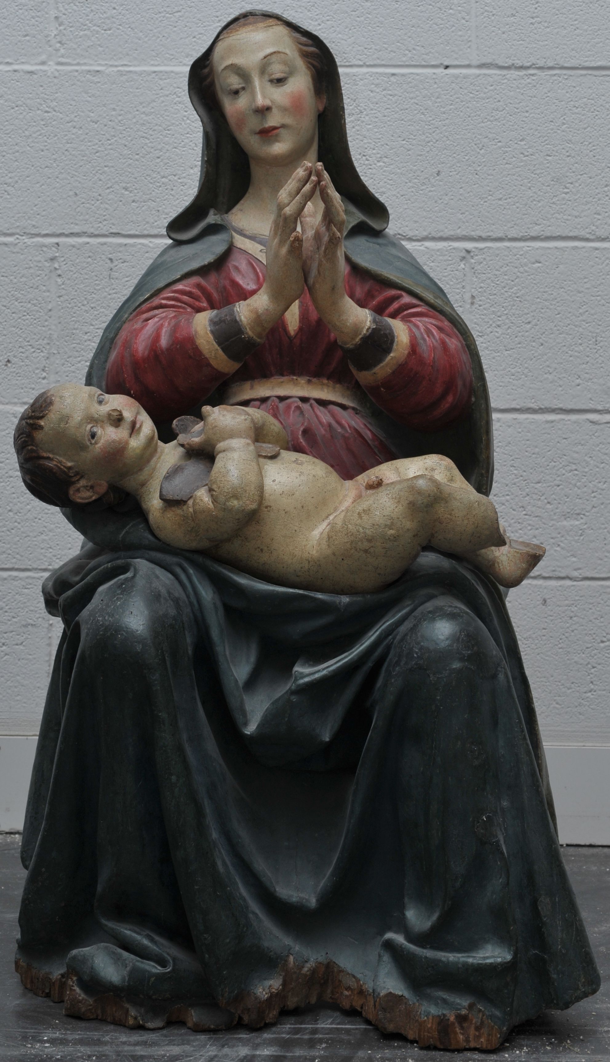 Madonna con Bambino (scultura) di Paolo Aquilano (attribuito) (fine sec. XV)