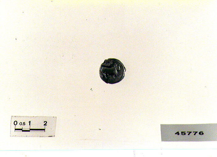 D/ testa di ninfa R/ toro androcefalo (didracma) (sec. IV a.C./ III a.C)