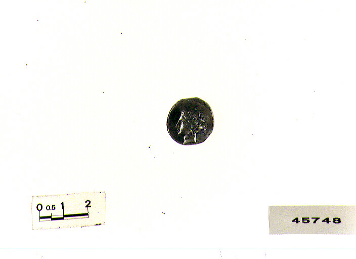 D/ ninfa R/ Efebo a cavallo (didracma) (sec. III a.C)