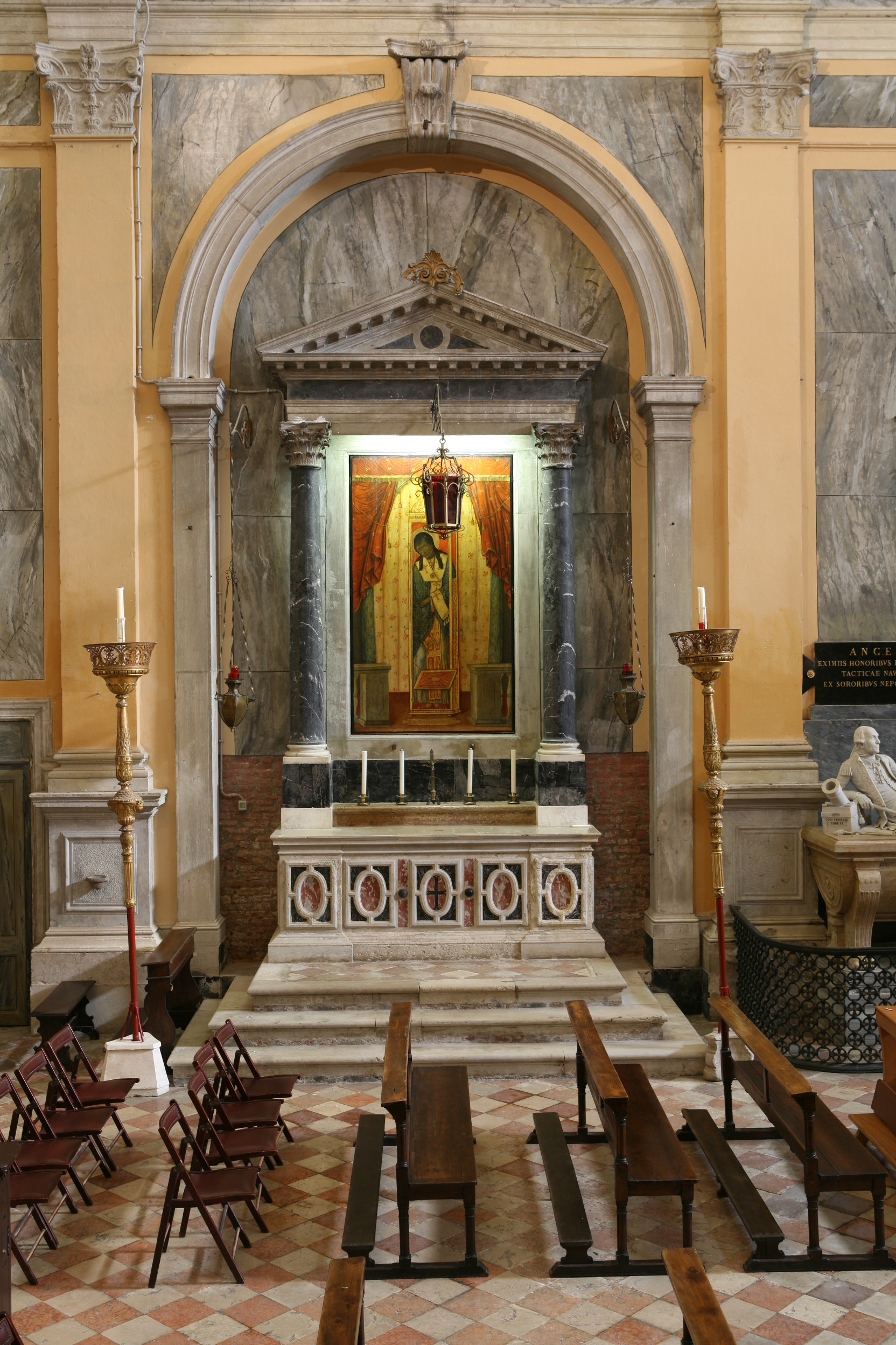 altare, elemento d'insieme - ambito veneto (meta' XVII)