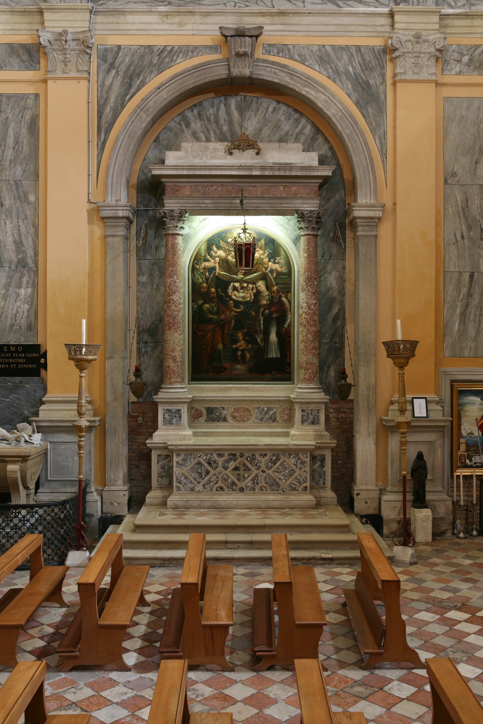 altare, elemento d'insieme - veneziana (meta' XVII)