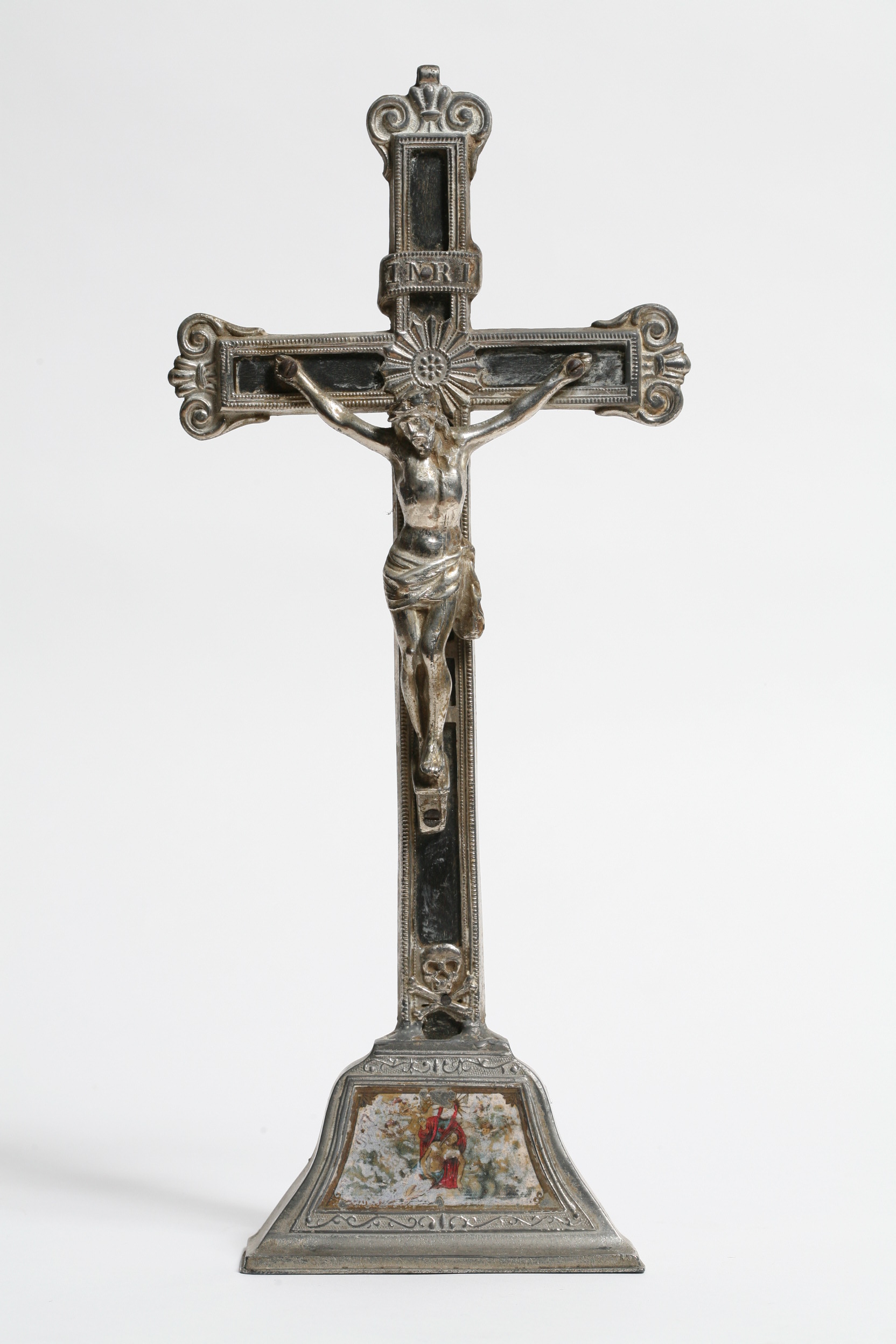 Gesù Cristo crocifisso, compianto sul Cristo morto (croce da tavolo, opera isolata) - bottega italiana (secondo quarto sec. XX)
