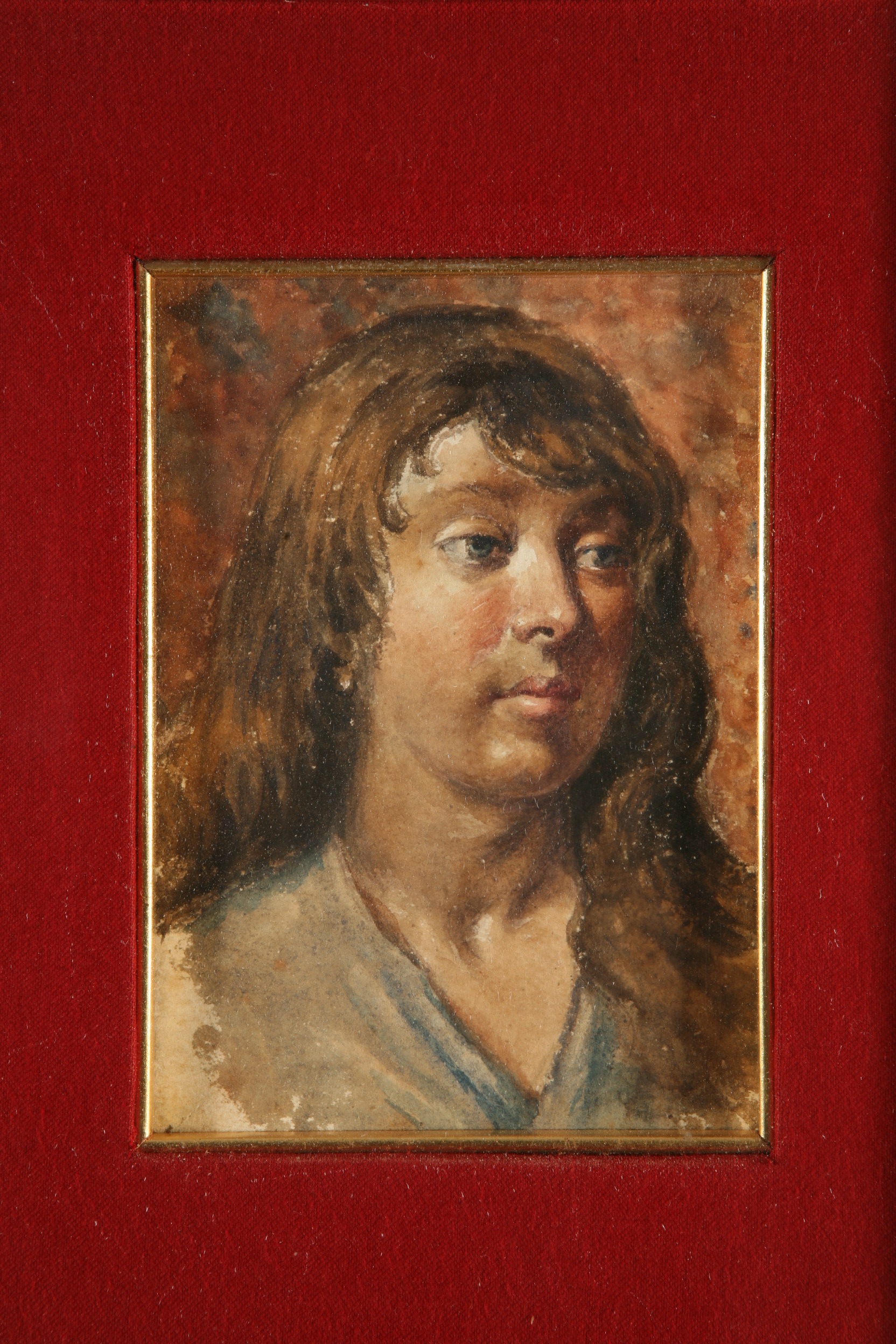 Giovane donna, ritratto di giovane donna (dipinto, opera isolata) di Naccari Aristide (fine sec. XIX)