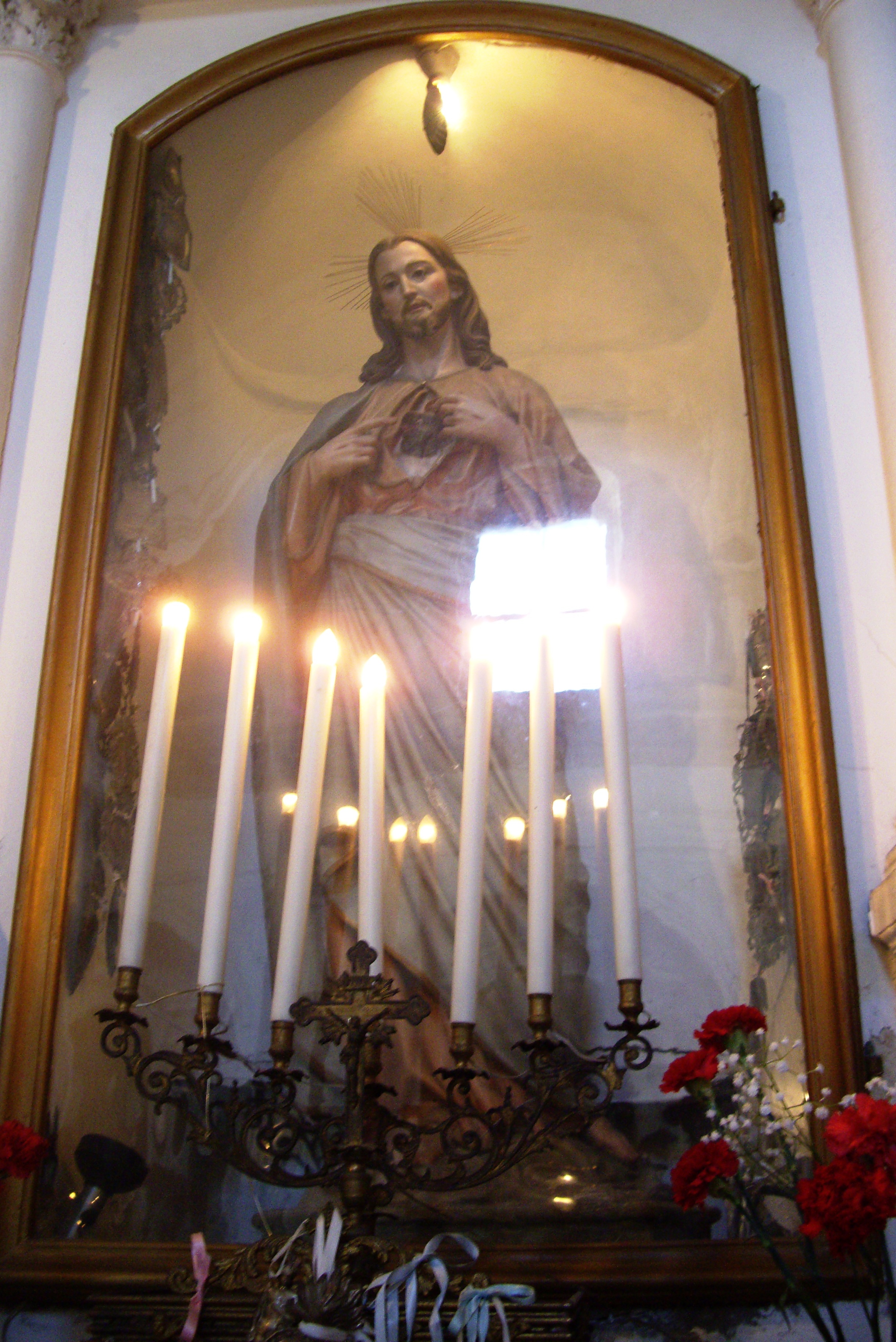 Sacro Cuore di Gesù (statua, opera isolata) - bottega campana (prima meta' sec. XX)