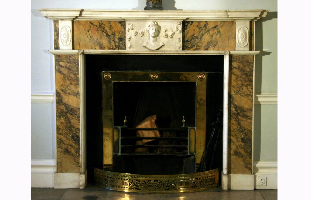 mostra di camino - ambito inglese (seconda metà sec. XVIII)