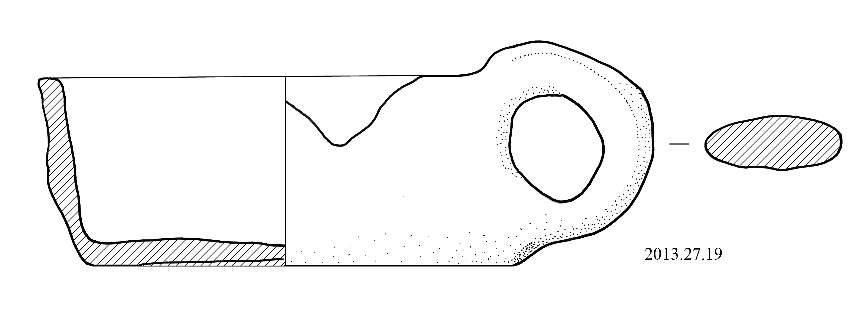tazza, a corpo cilindrico schiacciato - Cultura di Polada (inizio/ metà Eta' antica del bronzo)