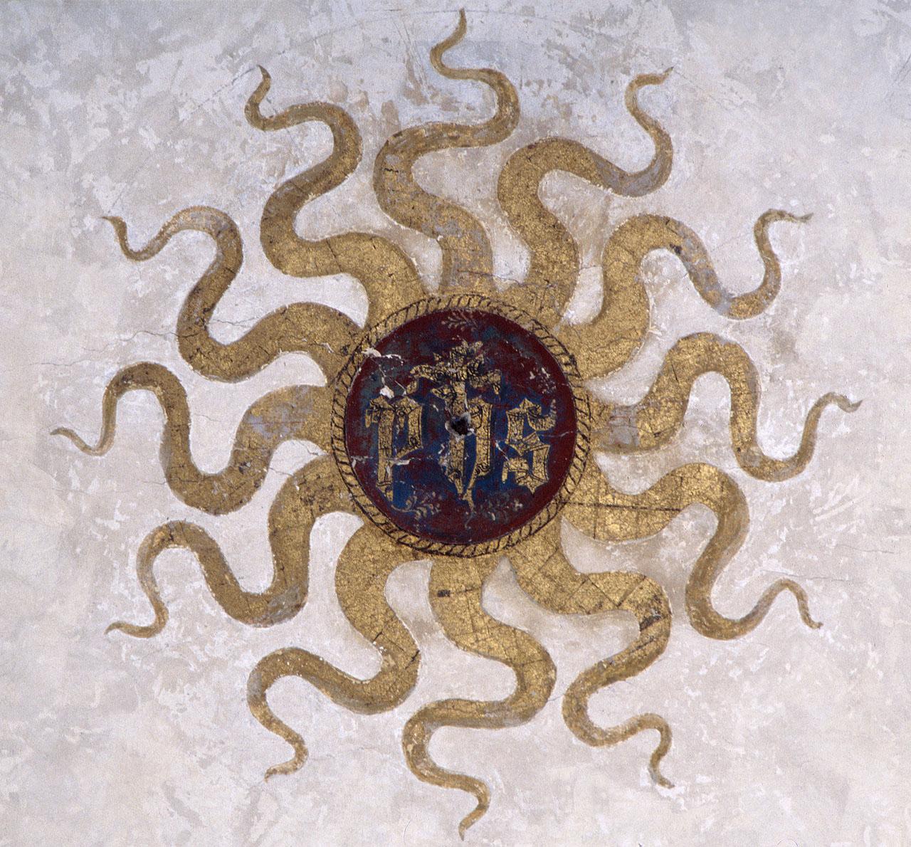 monogramma cristologico (dipinto) - ambito fiorentino (sec. XV)