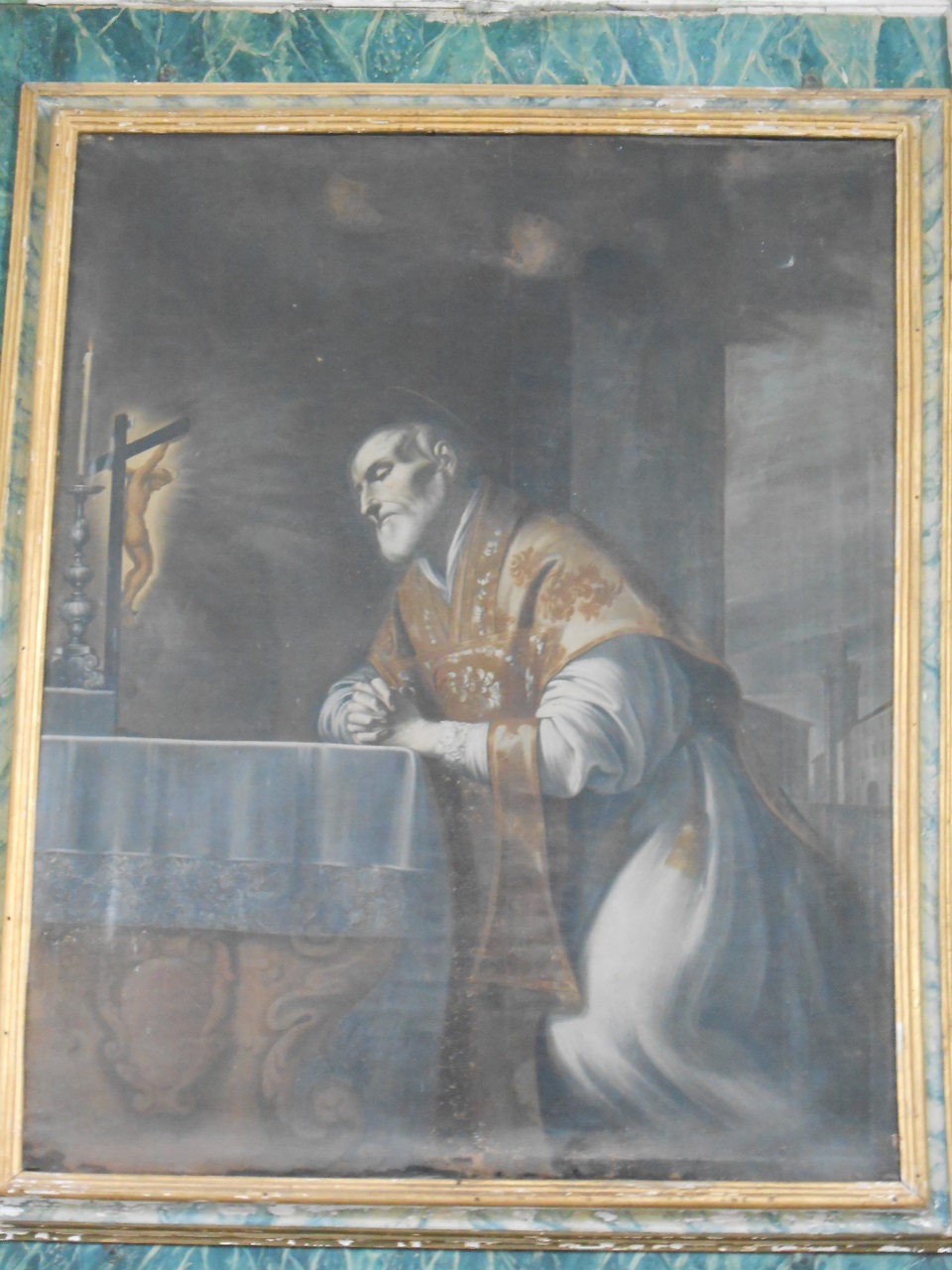 San Filippo Neri in meditazione (dipinto, opera isolata) - ambito emiliano-lombardo (sec. XVIII)