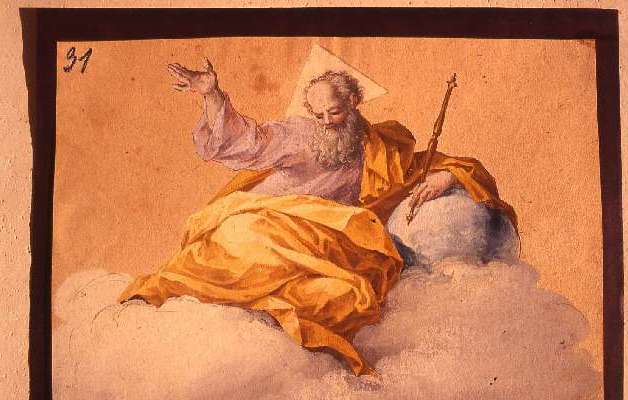 Dio Padre (disegno) - ambito europeo (sec. XVIII)